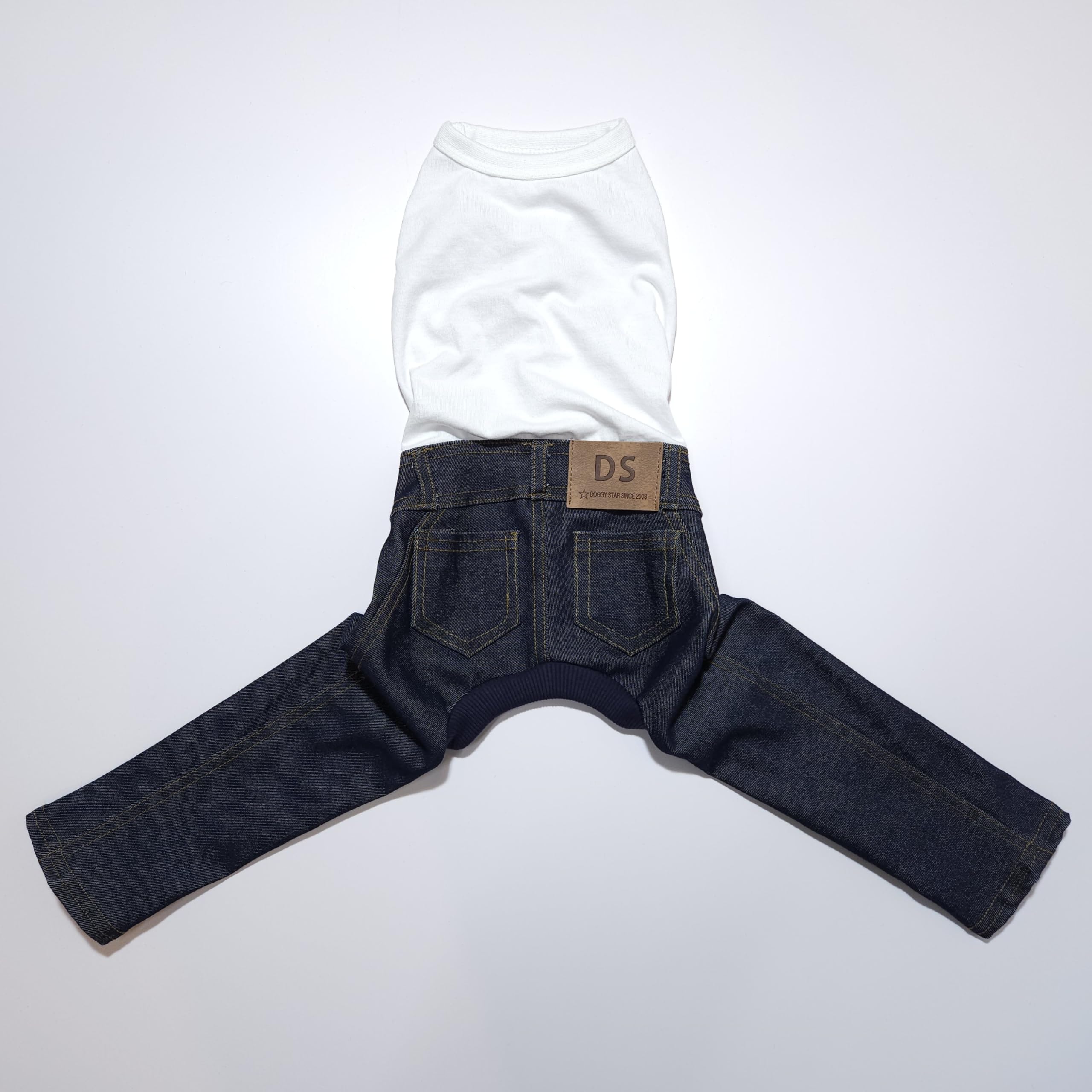 Amazon | D DOGGY STAR イタグレ服 デニム ロンパース つなぎ 伸縮性